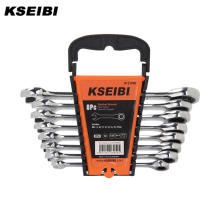 8PCS Ratchet Ring Combination Spanner Wrench Hand Tool Set For Car Repair